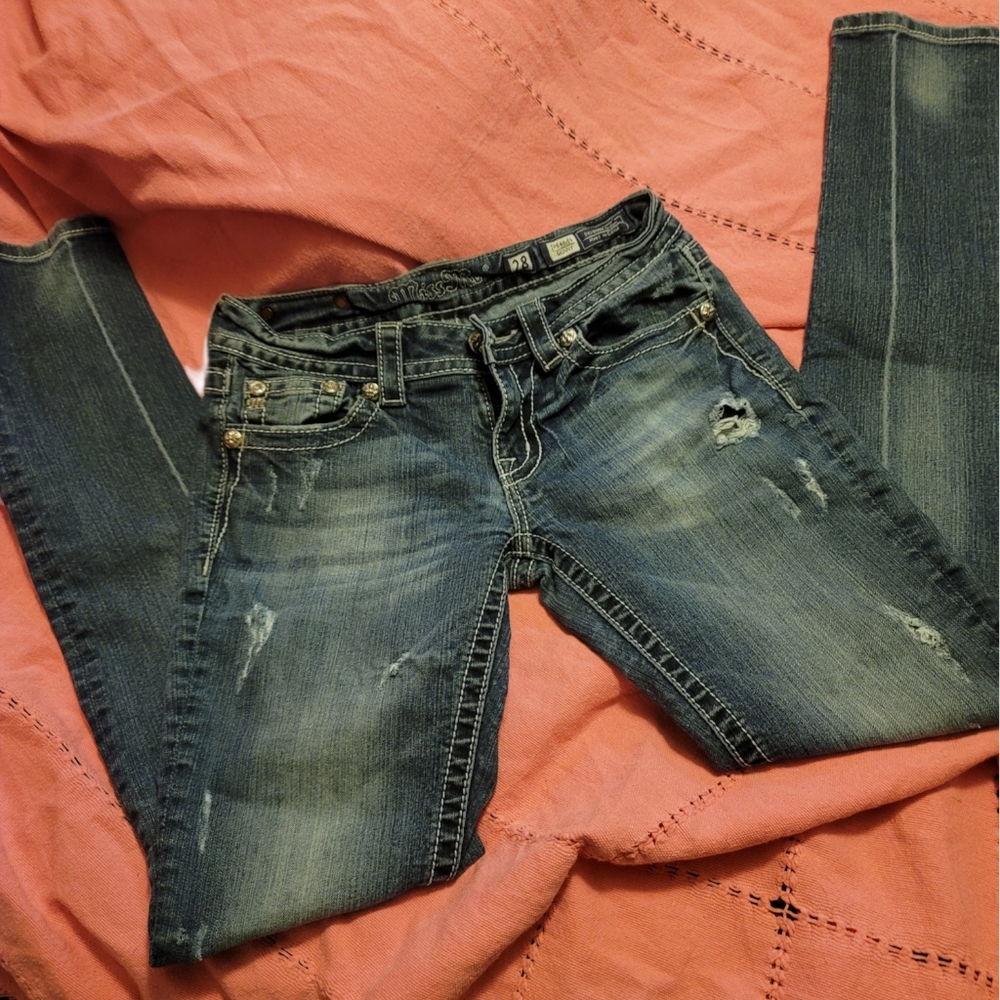 Ladies MISS ME JEANS SZ 28 SKINNY